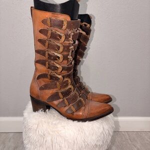 Freebird Brown Stoke Boots